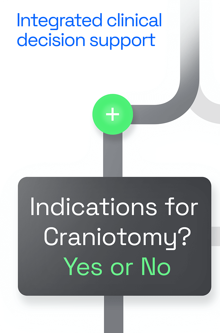 Integrated clinical decision support - Indications for Craniotomy? Yes or No